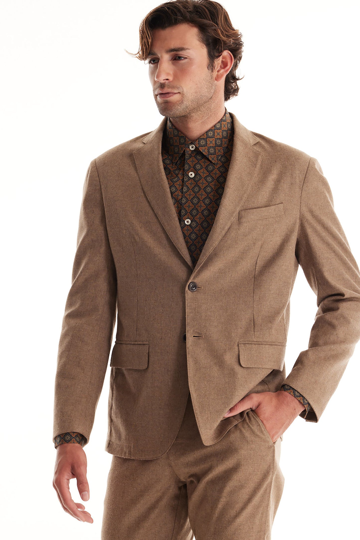 Camel Pinstripe