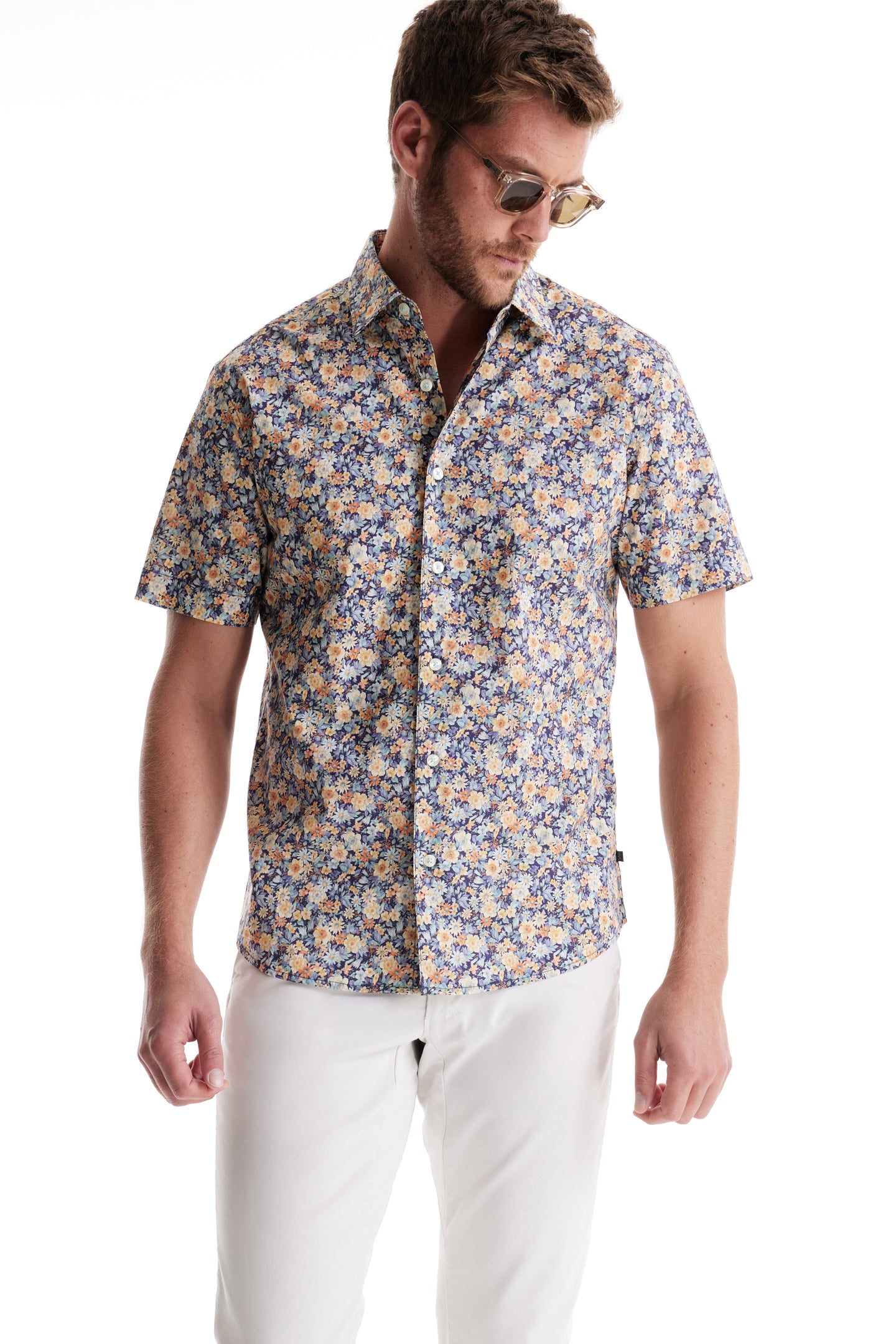 Aqua Gardenia Print