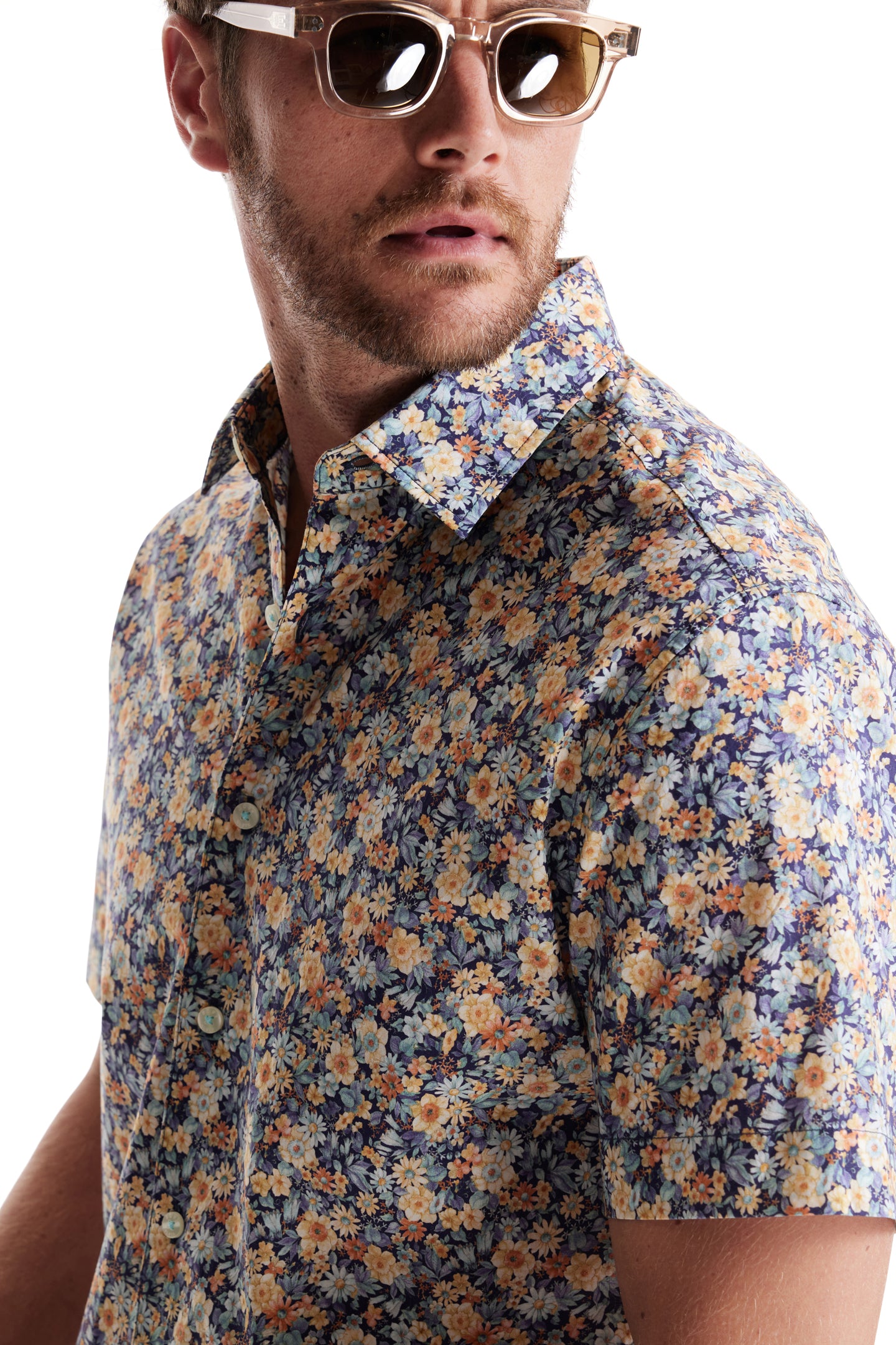 Aqua Gardenia Print