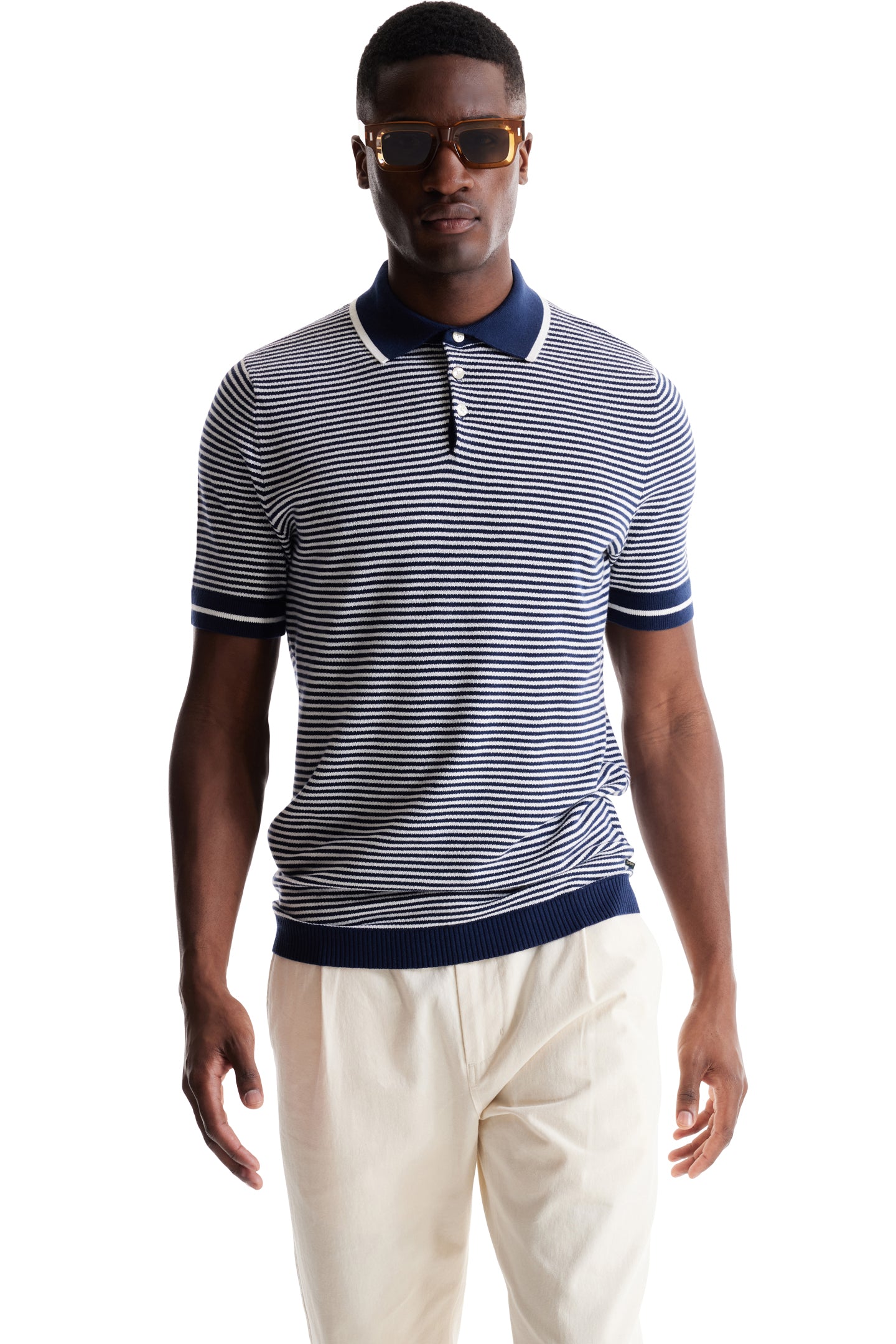 Navy / White
