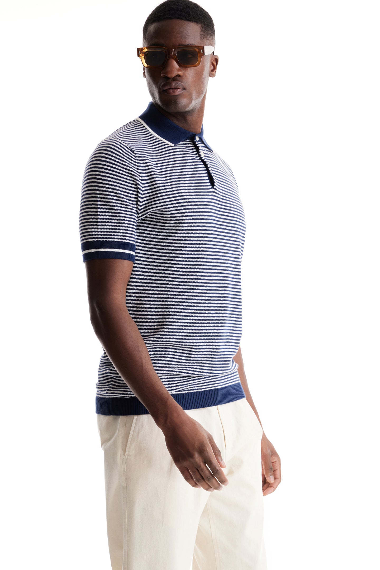 Navy / White