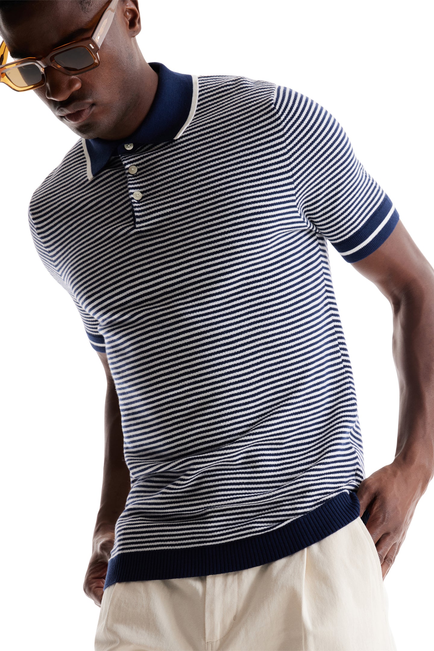 Navy / White