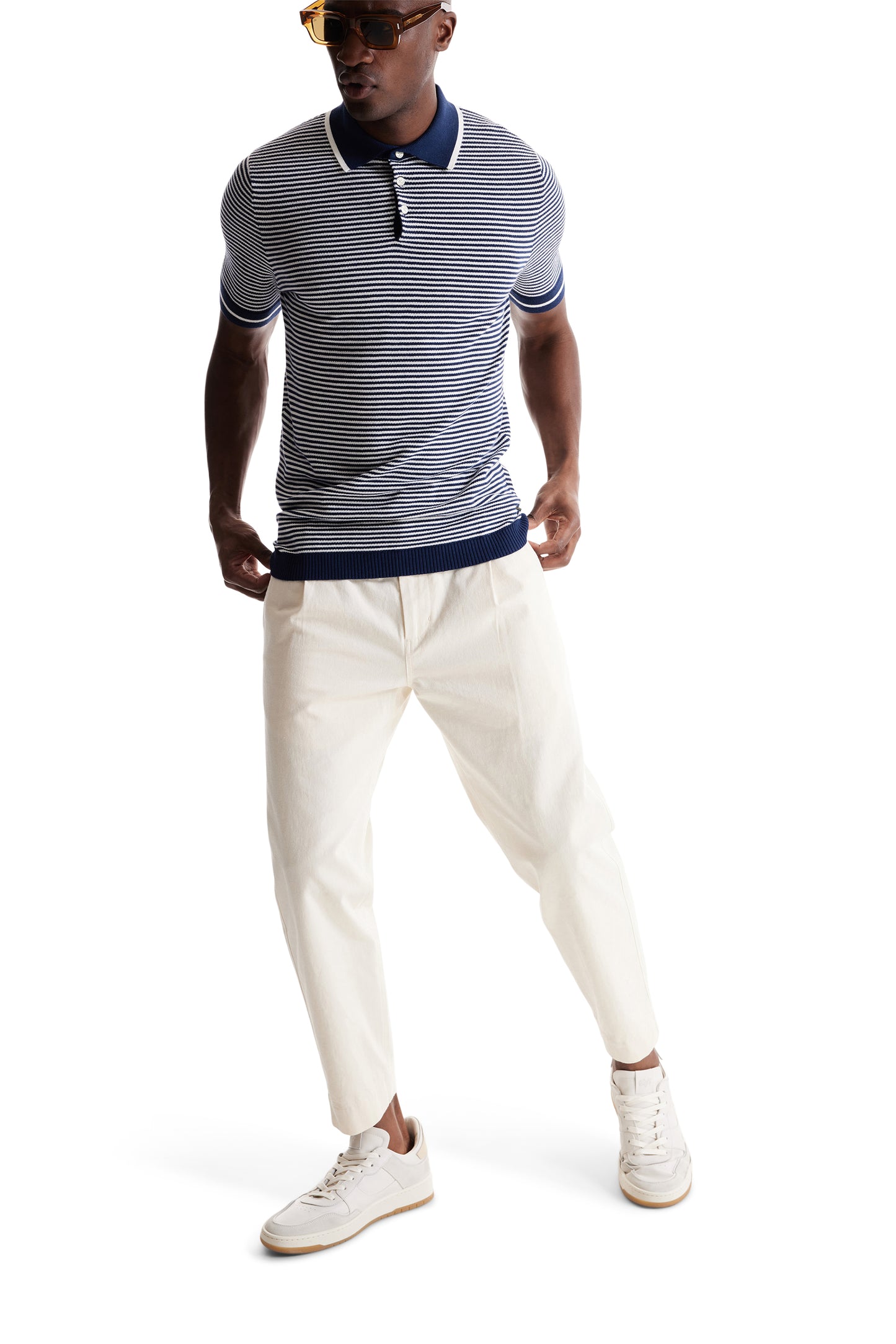 Navy / White