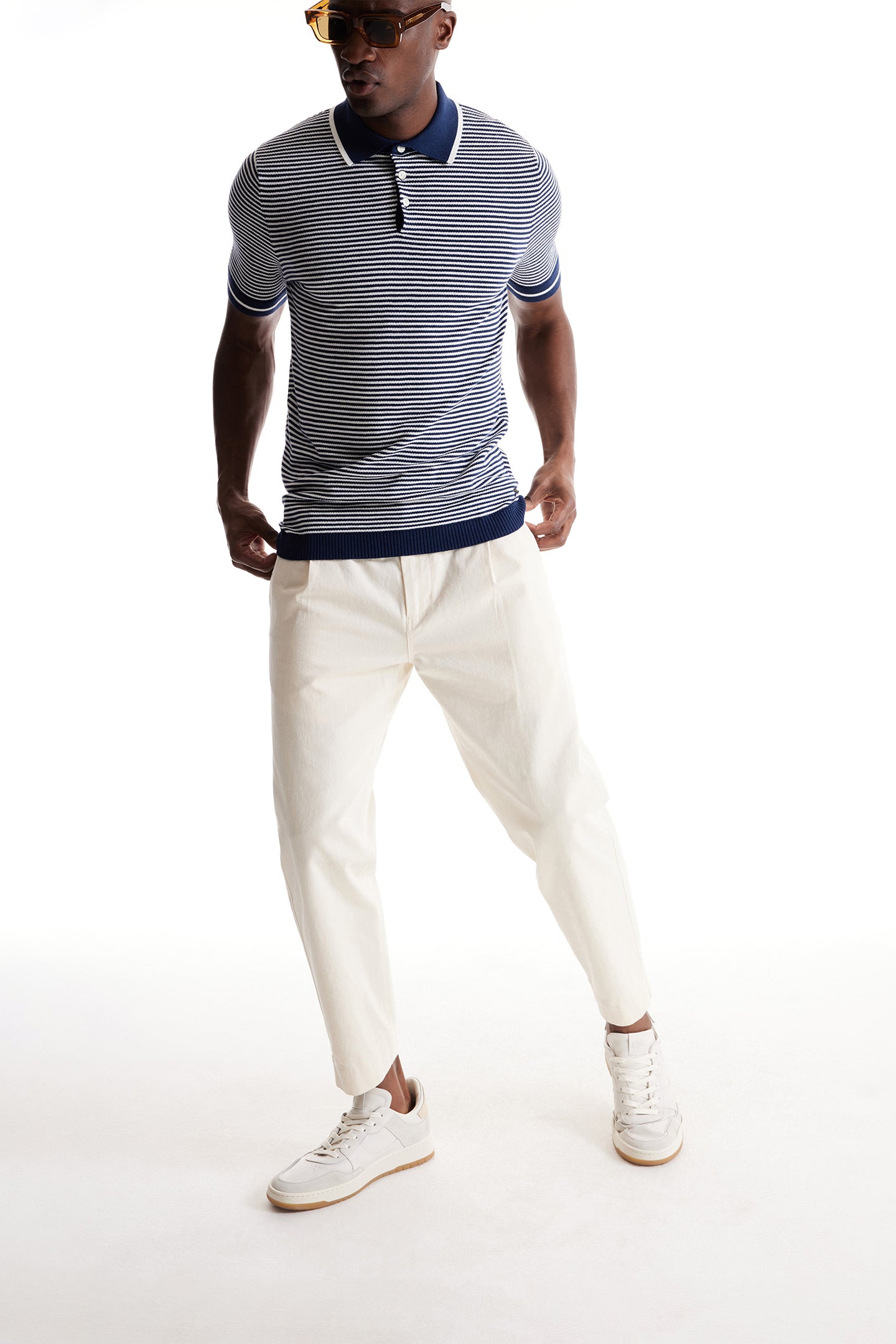 Navy / White