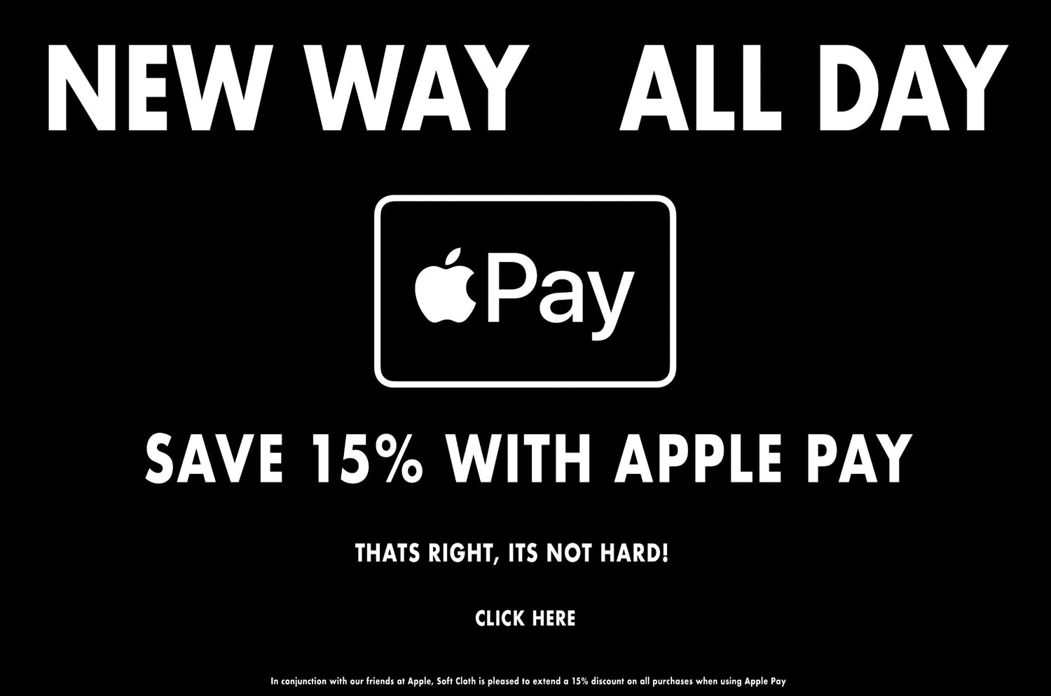 Save 15% with Apple Pay!