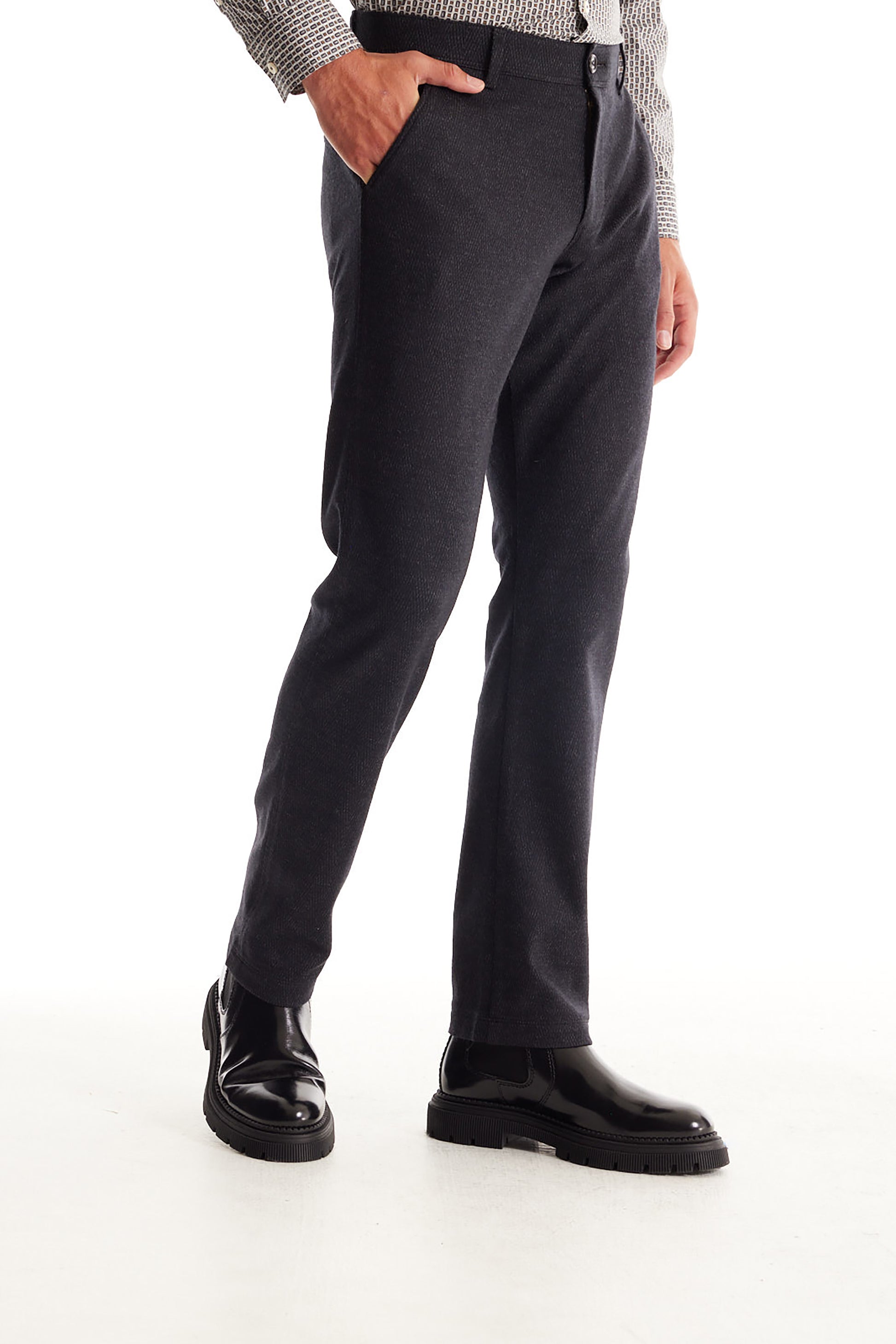 Dress Pants in Birdseye Jersey | Soft Cloth Dress Pants in Birdseye Jersey | Soft Cloth