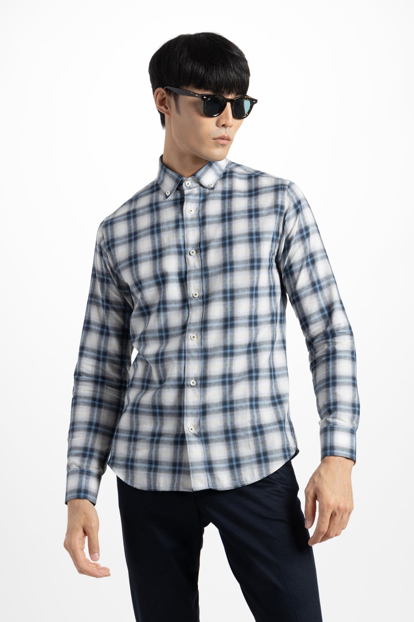 Navy Malibu Plaid