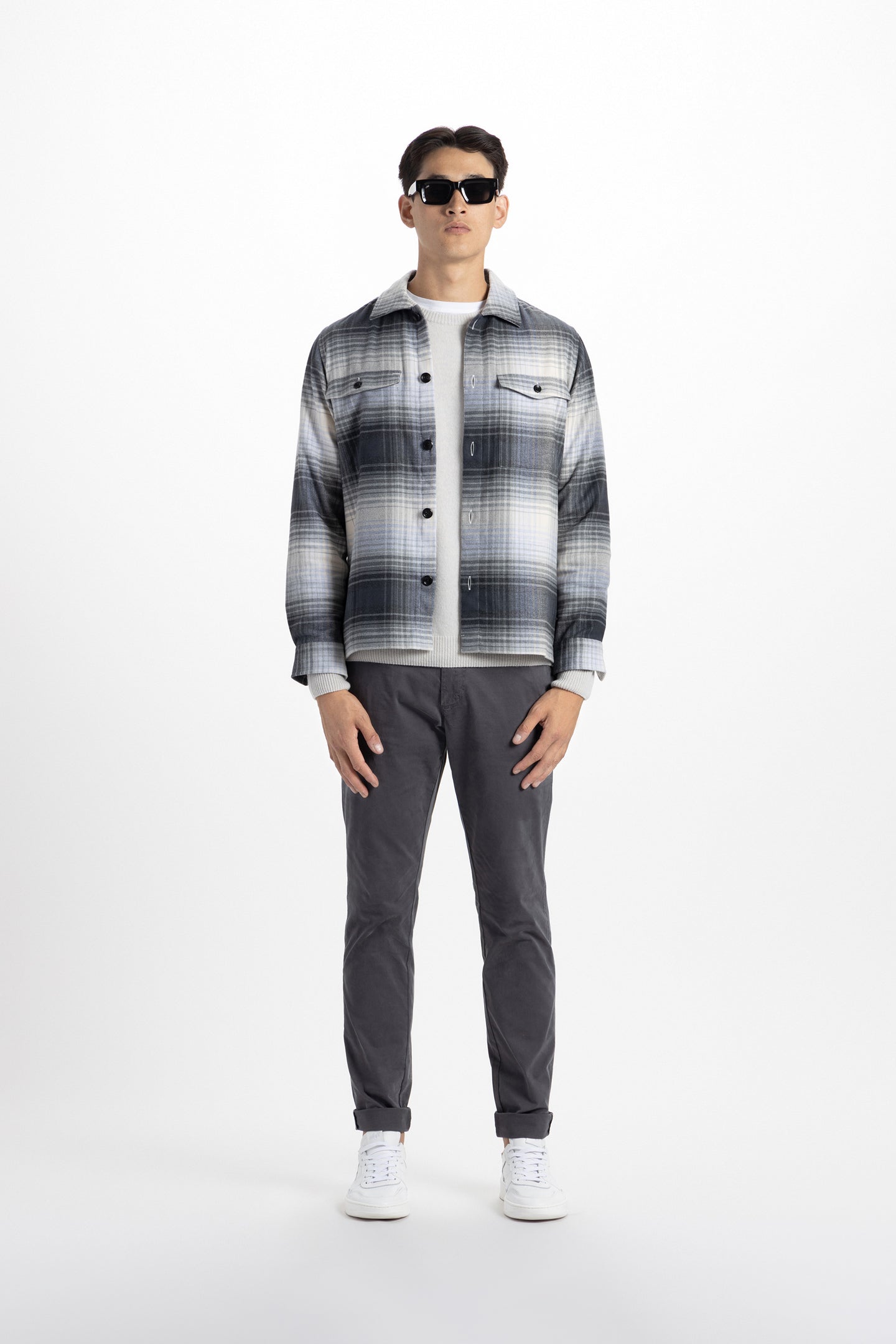 Grey Heather LaBrea Shadow Plaid