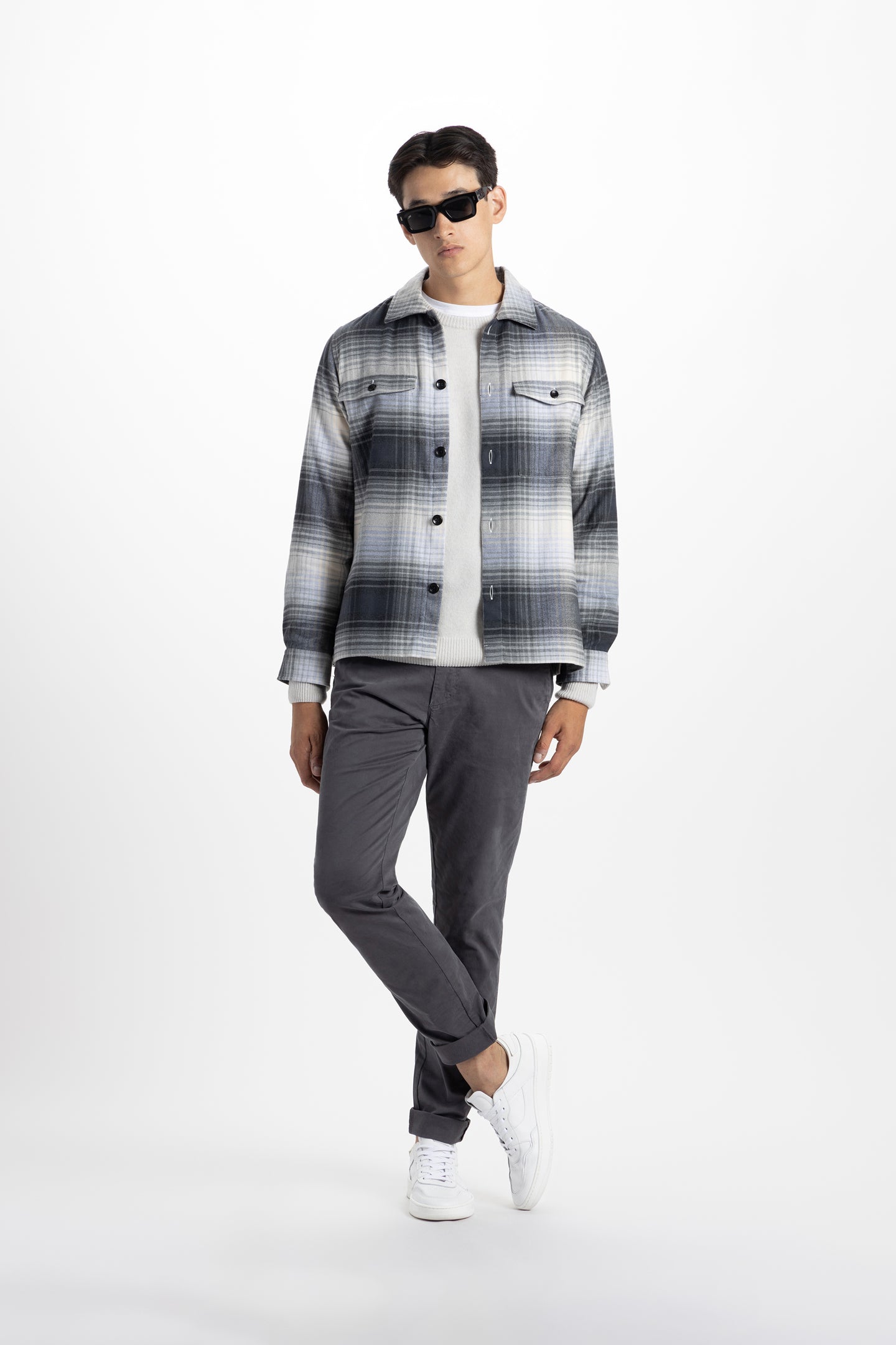 Grey Heather LaBrea Shadow Plaid