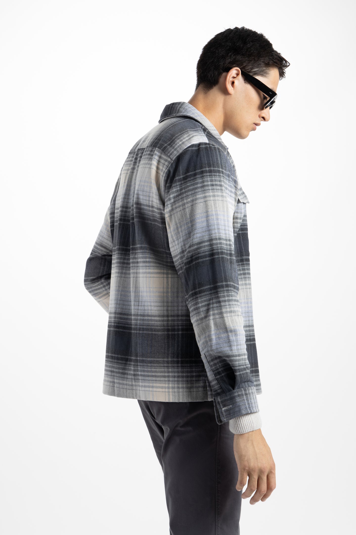 Grey Heather LaBrea Shadow Plaid