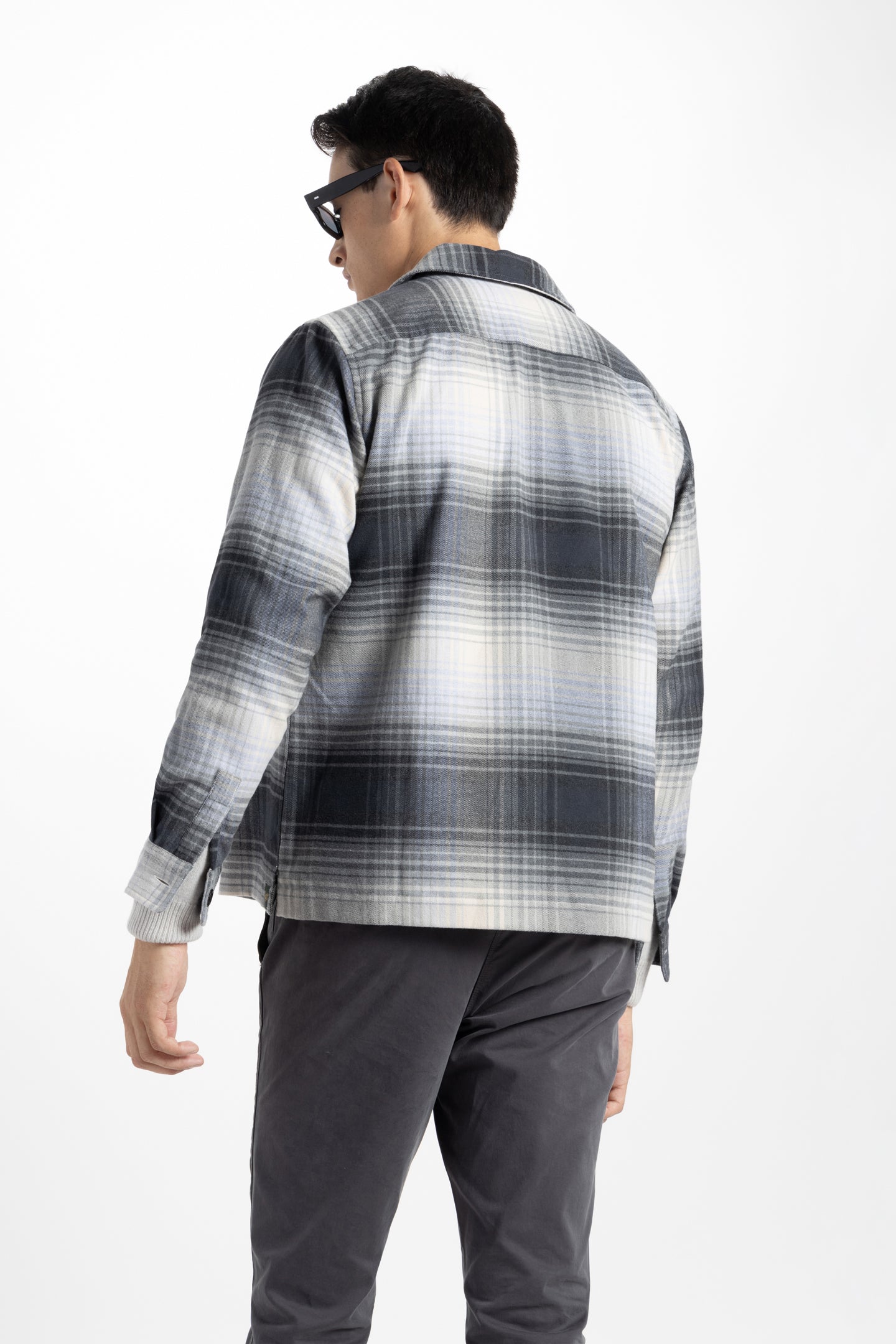 Grey Heather LaBrea Shadow Plaid