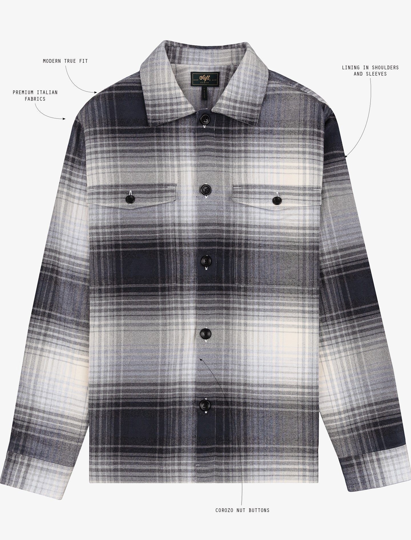 Grey Heather LaBrea Shadow Plaid