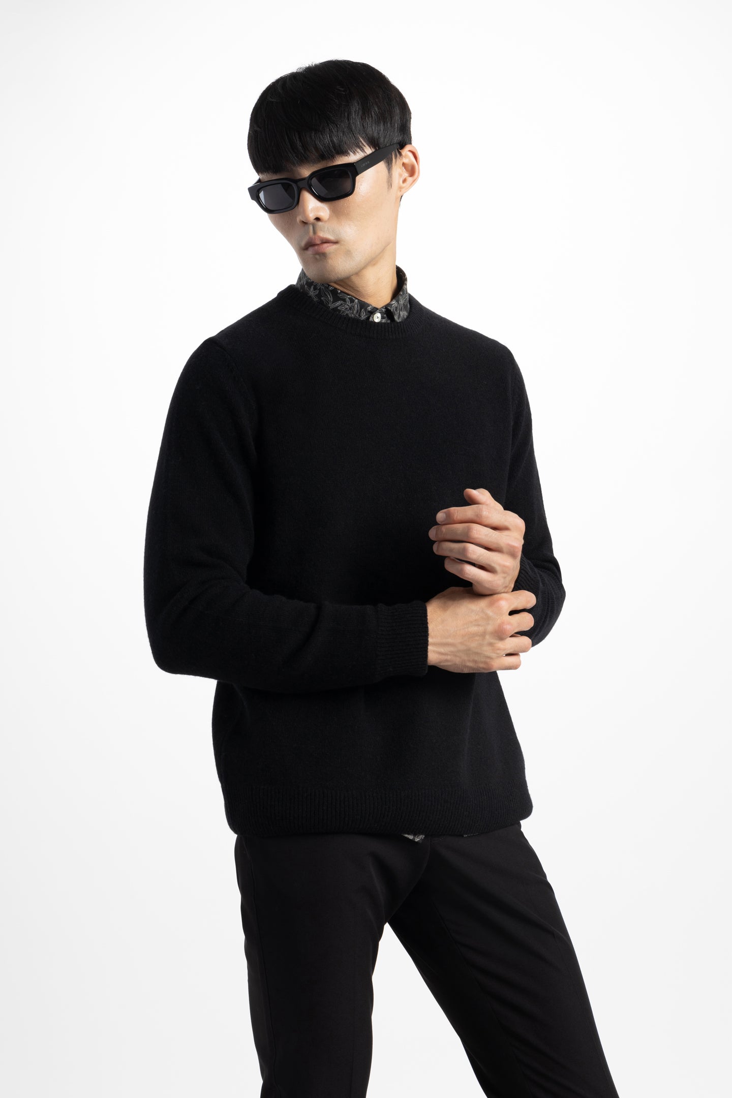 スウェット・トレーナー *STONE * Organic Soft Cotton Man to Man Navy 6100020S0 Men's Organic Cotton Sweaters